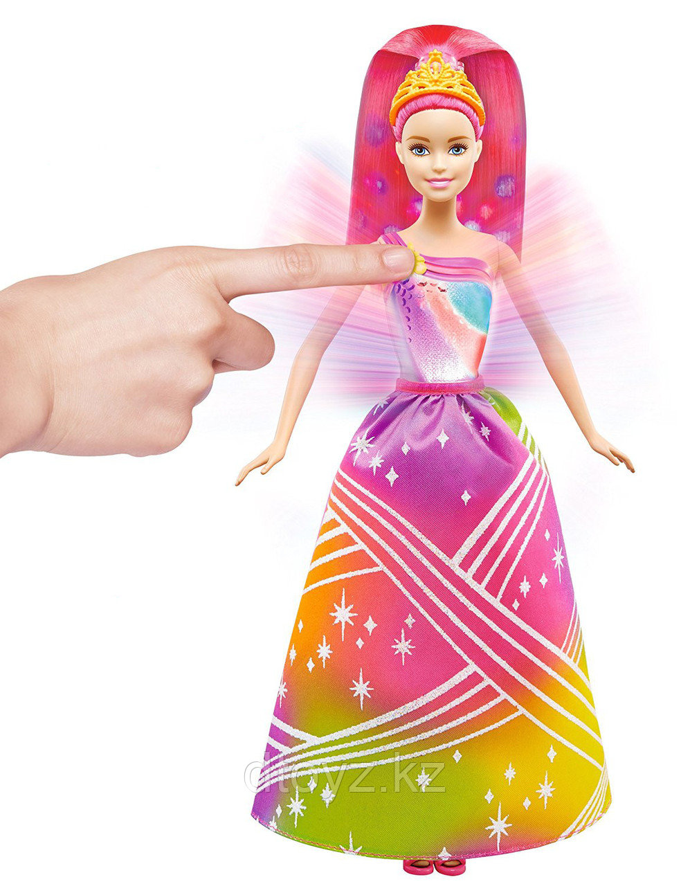 Barbie Радужная принцесса с волшебными волосами DPP90 - фото 2 - id-p75714240
