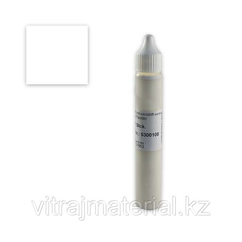 Контурная краска для фьюзинга Figuro Consistent Line Pen белая, 60гр. - фото 1 - id-p75714354