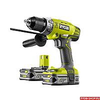 Дрель-шуруповерт ударная аккумуляторная Ryobi R18PD-LL25S ONE+