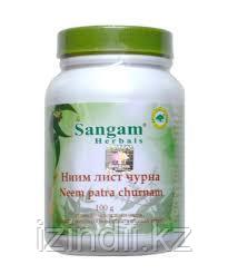 Ниим лист ЧУРНА (NEEM PATRA CHURNAM) SANGAM HERBALS, 100 ГР