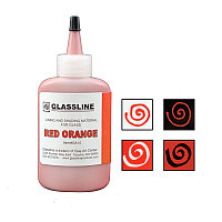 Краска для фьюзинга Glassline красно-оранжевая, 56гр.