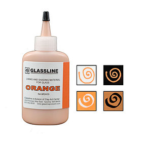 Краска для фьюзинга Glassline оранжевая, 56гр.