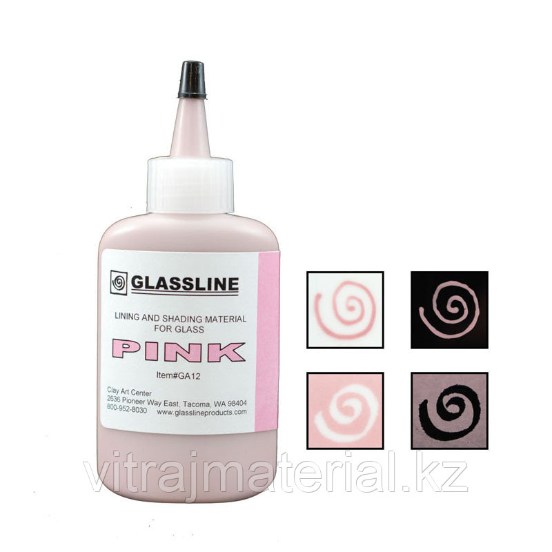 Краска для фьюзинга Glassline розовая, 56гр. - фото 1 - id-p75714495
