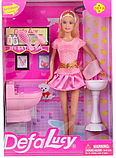 Кукла набор Defa Lucy Ванная (розовый), фото 2