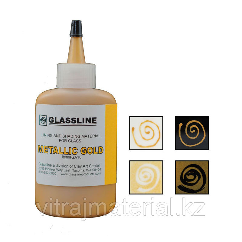 Краска для фьюзинга Glassline золотая, 56гр. - фото 1 - id-p75714519