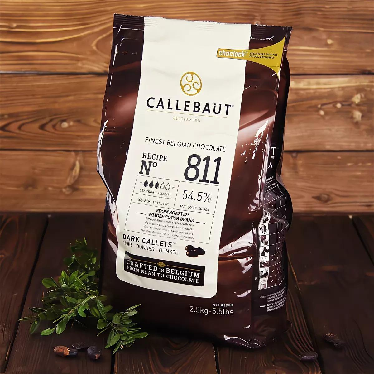 Темный шоколад Callebaut Select 53,9% (нат.ваниль) 2,5 кг