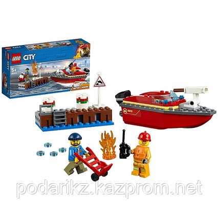 LEGO City 60213 Конструктор ЛЕГО Город Пожарные: Пожар в порту