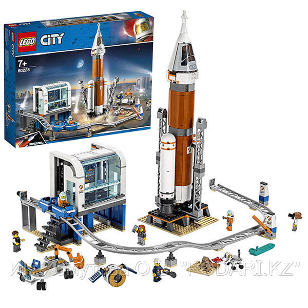 LEGO City 60228 Конструктор ЛЕГО Ракета для запуска в далекий космос и пульт управления запуском