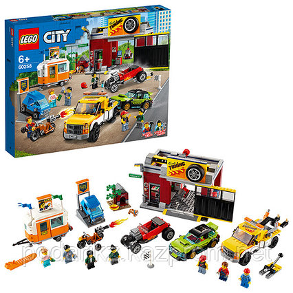 LEGO City 60258 Конструктор ЛЕГО Город Turbo Wheels Тюнинг-мастерская