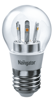 Лампа NLL-G45-5-230-2.7K-E27-CL 71 295 Navigator
