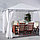 Палатка с гардинами КАРЛСЭ белый 300х300 ИКЕА, IKEA, фото 4