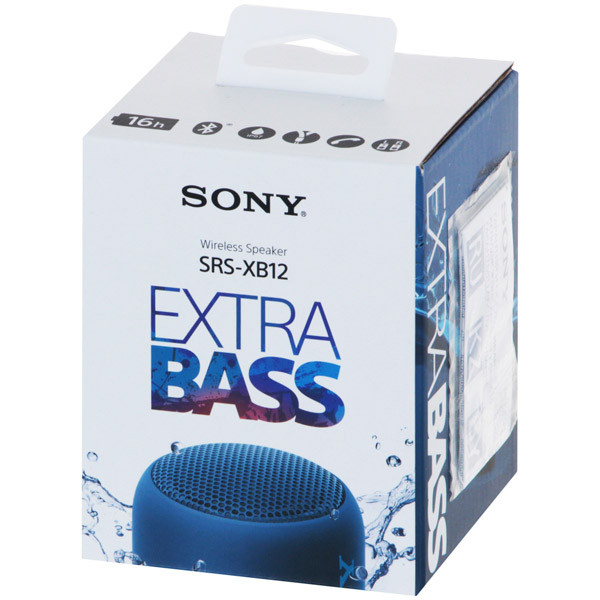 Беспроводная колонка Sony SRSXB12 (Blue) - фото 3 - id-p75283244