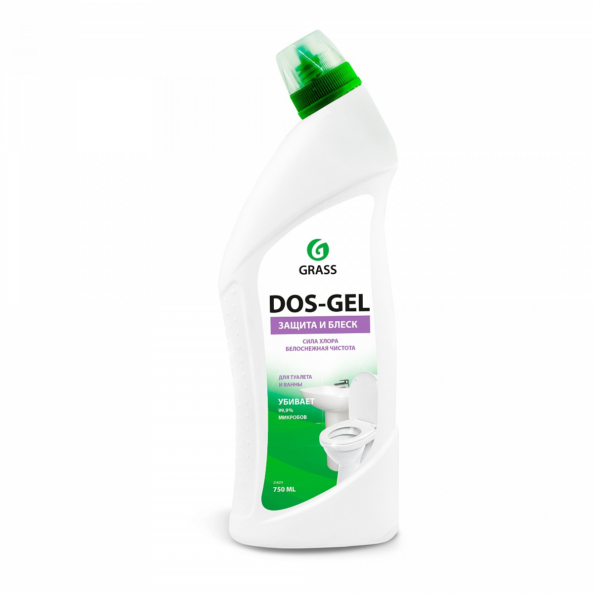Дезинфицирующий чистящий гель "DOS GEL" (флакон 750 мл)