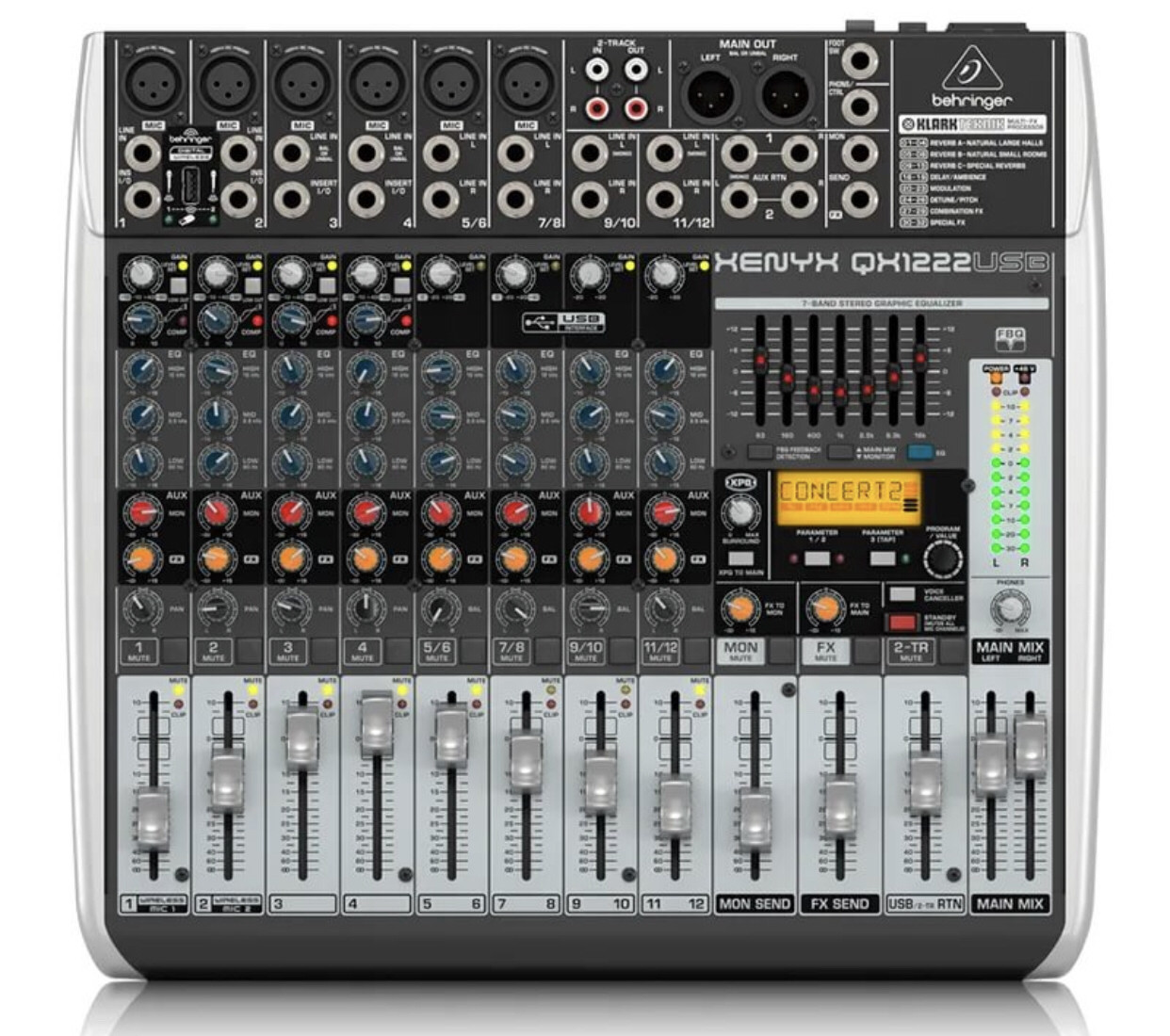 Пассивный микшерный пульт BEHRINGER XENYX QX1222 USB