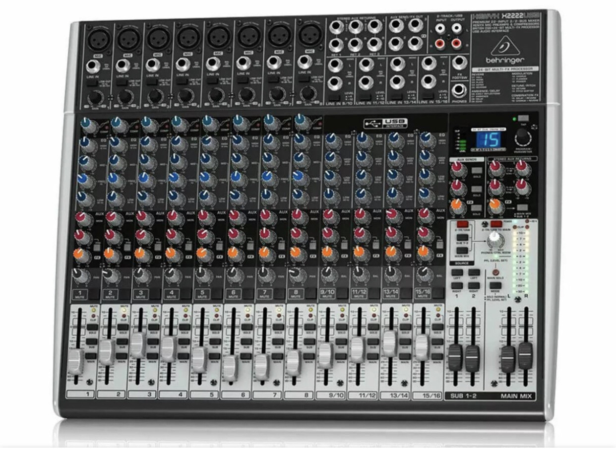 Пассивный микшерный пульт BEHRINGER XENYX X2222 USB - фото 1 - id-p75769799