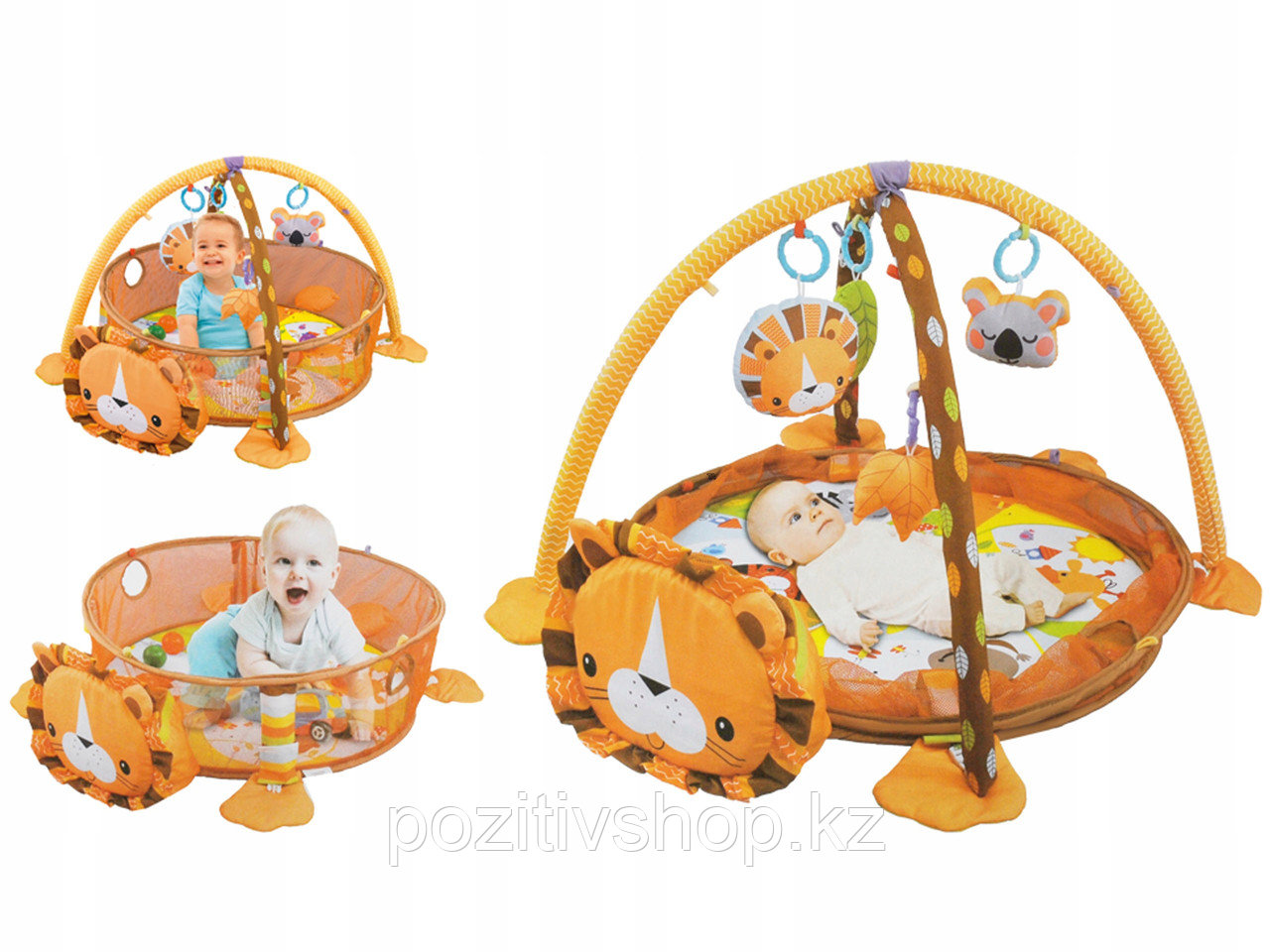 Развивающий коврик-манеж Тигр Infantino activity gym