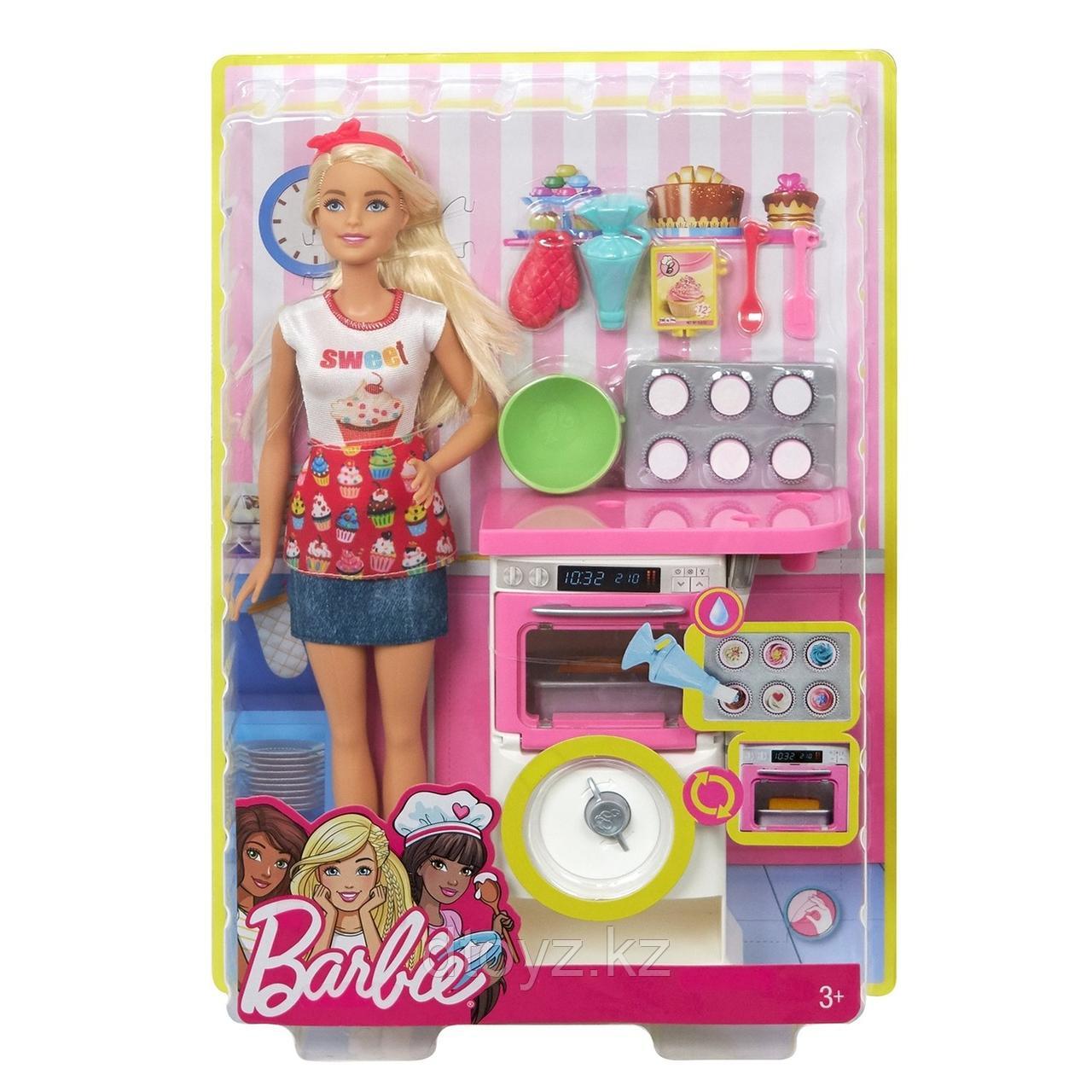 Barbie Пекарь с набором для выпечки FHP57