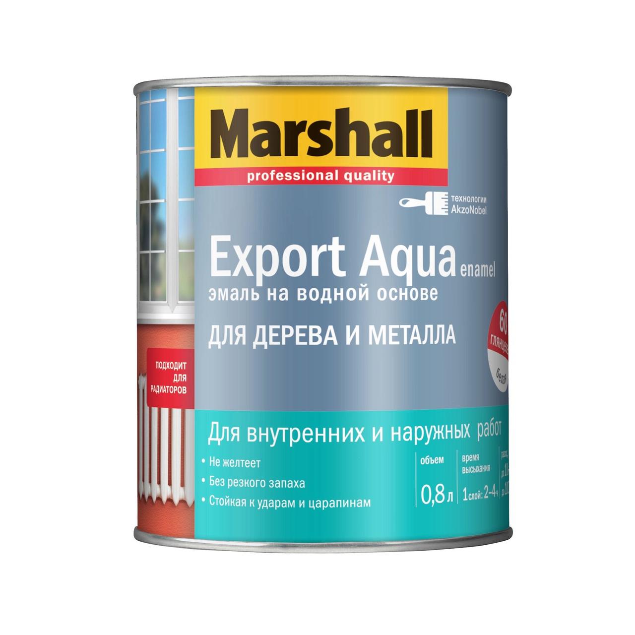 Водная эмаль Export Aqua белая глянцевая 0.8