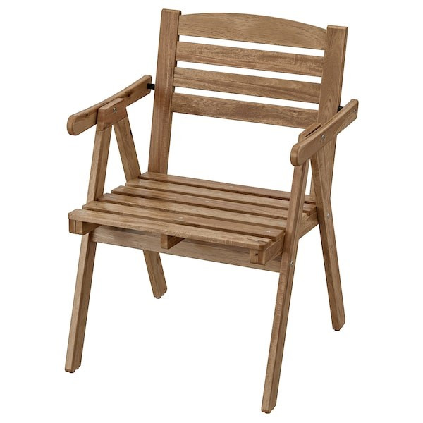 Кресло садовое ФАЛЬХОЛЬМЕН серо-коричневый ИКЕА, IKEA
