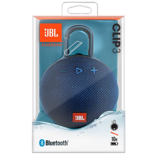 Портативная акустическая система JBL Clip 3 JBLCLIP3BLU (Blue) - фото 3 - id-p75283141