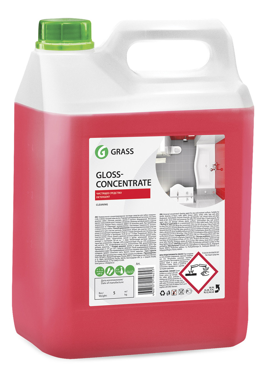 Концентрированное чистящее средство Gloss Concentrate ( канистра 5.5 л )