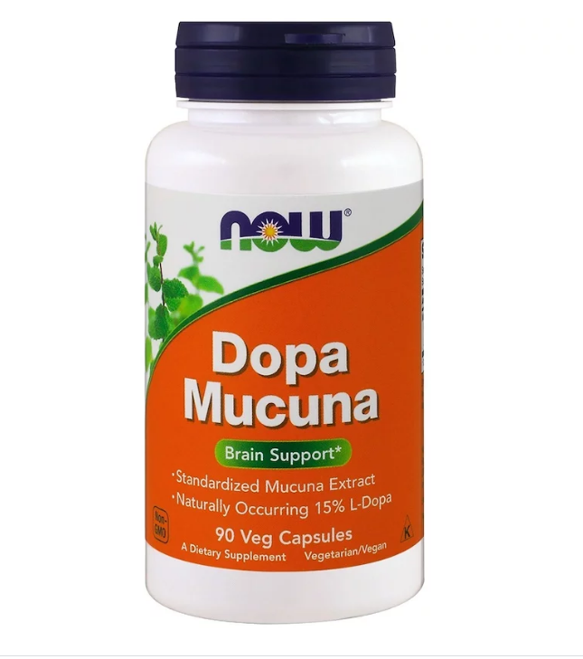 Now Foods, Dopa Mucuna, 90 растительных капсул