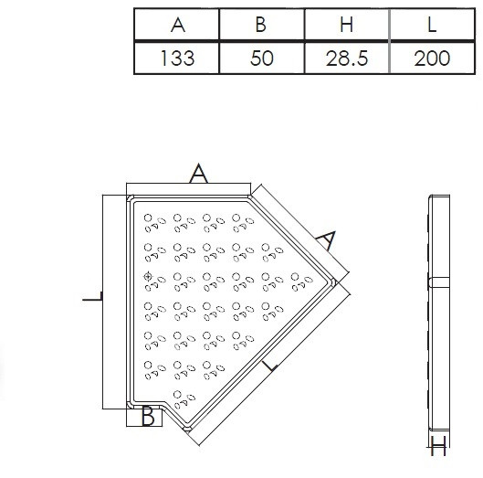 Угол для переливной решетки бассейна (45° градусов, ширина = 200 мм, цвет белый) - фото 2 - id-p75796410