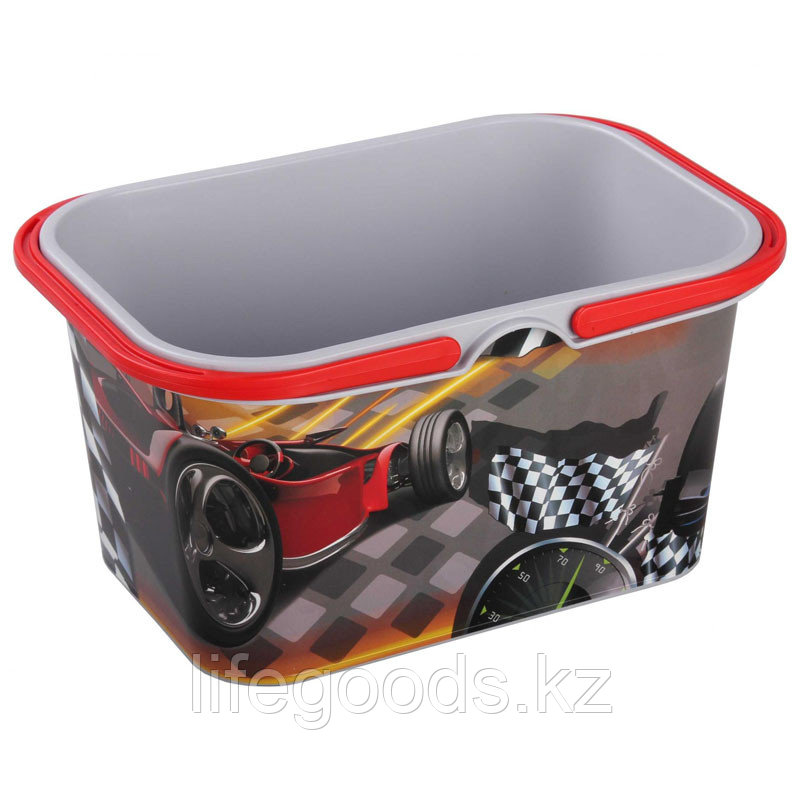 Корзина игрушечная "Форсаж" 4,3л с ручками, М6390
