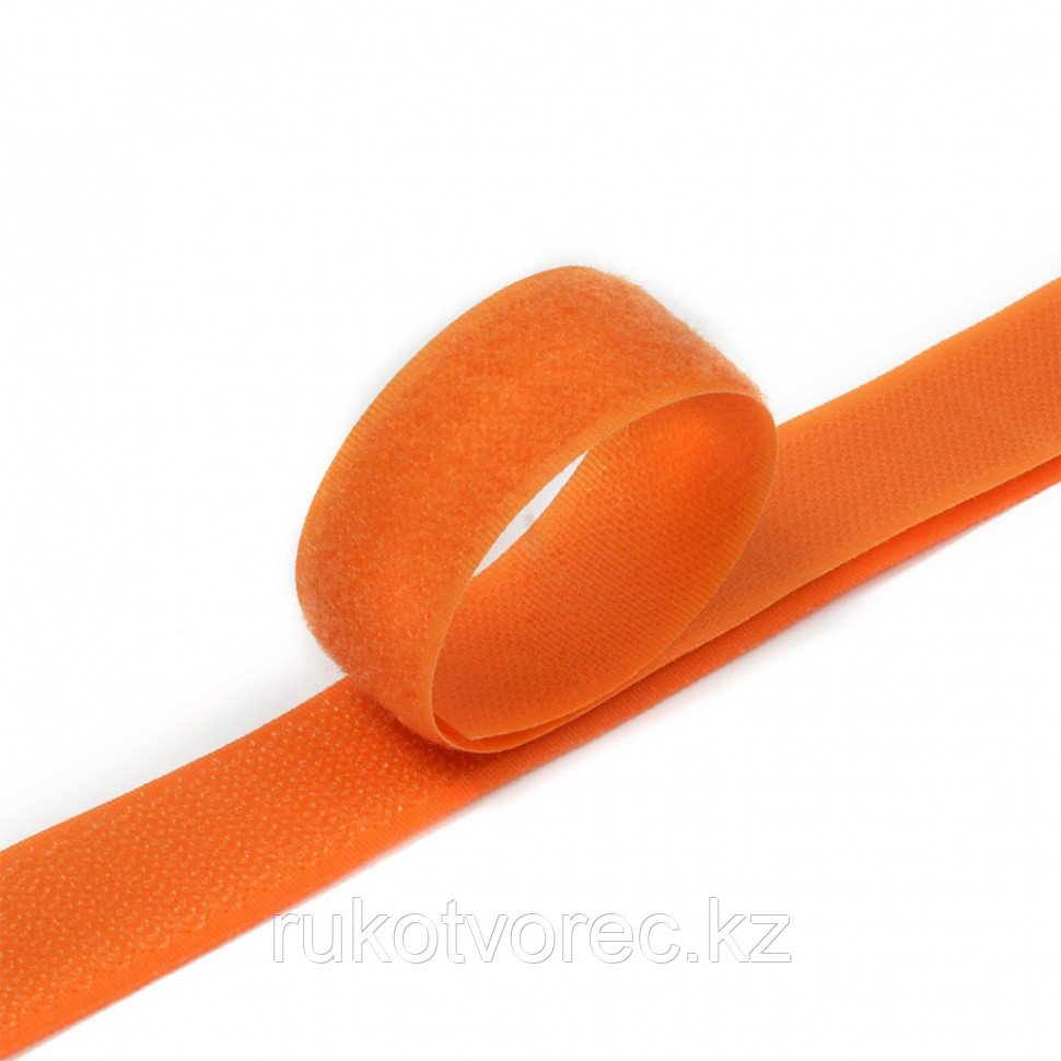 Липучка 25 мм,пришивная,хаки оранжевая - фото 1 - id-p75799885