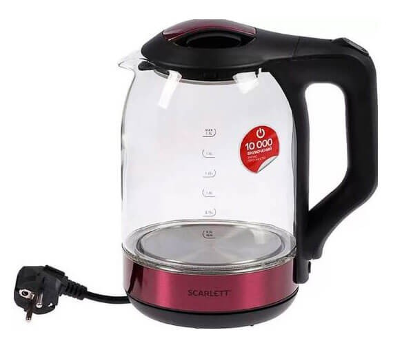 Электрический чайник Scarlett SC-EK27G44 (стекло)