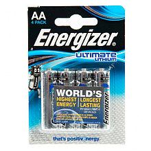 Элемент питания FR6 AA Energizer Lithium 4 штуки в блистере