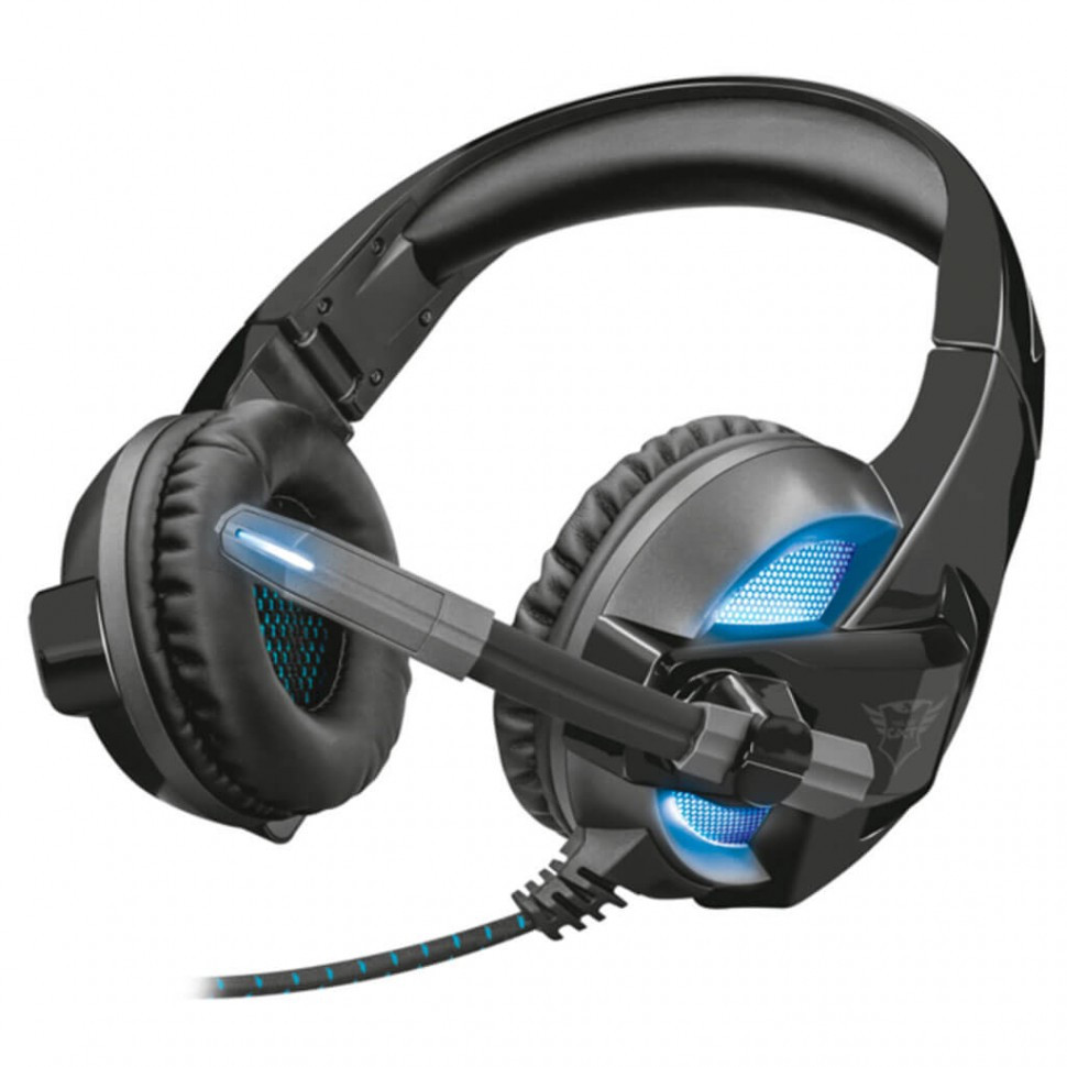 Наушники гарнитура игровая Trust GXT 410 Rune Illuminated Headset с подсветкой