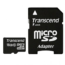 Карта памяти MicroSD 16GB Class 10 Transcend TS16GUSDHC10