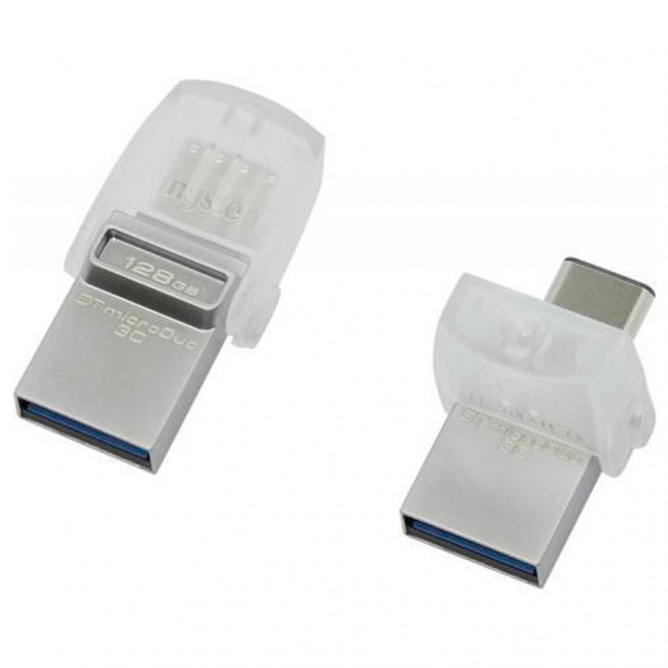 USB Флеш 128GB 3.0 Kingston OTG DTDUO3C/128GB металл