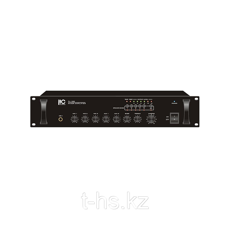 ITC TI-60 Усилитель 60W, 1+2микр./4лин.входа, 5 зон, 2U
