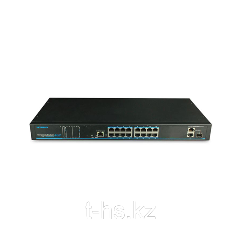 UTEPO UTP1-SW16-TP300 Коммутатор 16-портовый неуправляемый PoE+ 1 комбопорт