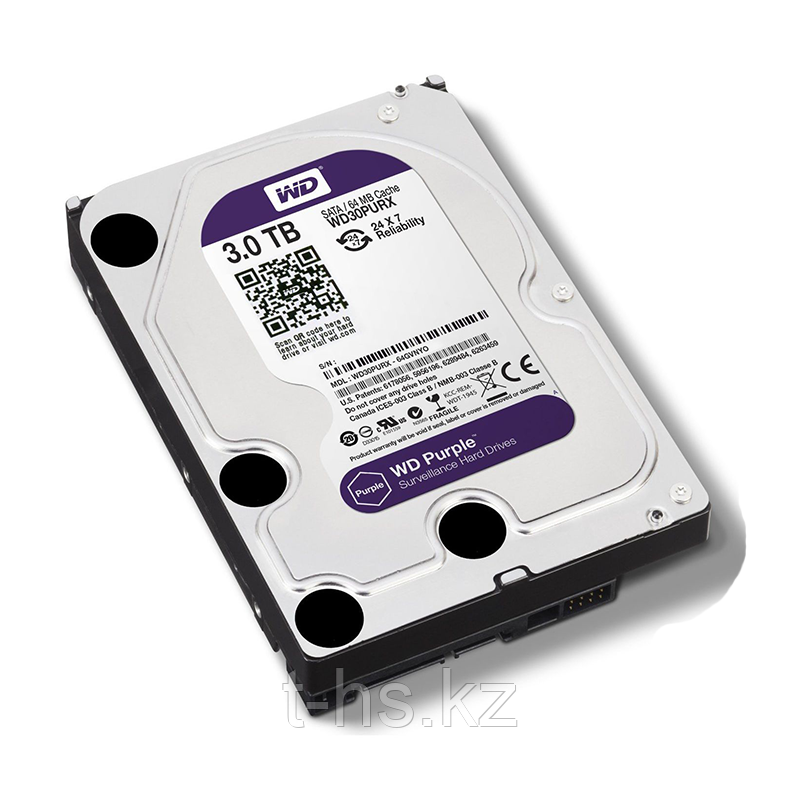 WD30PURX Жесткий диск 3000ГБ Western Digital "Caviar Purple" - фото 1 - id-p75814612