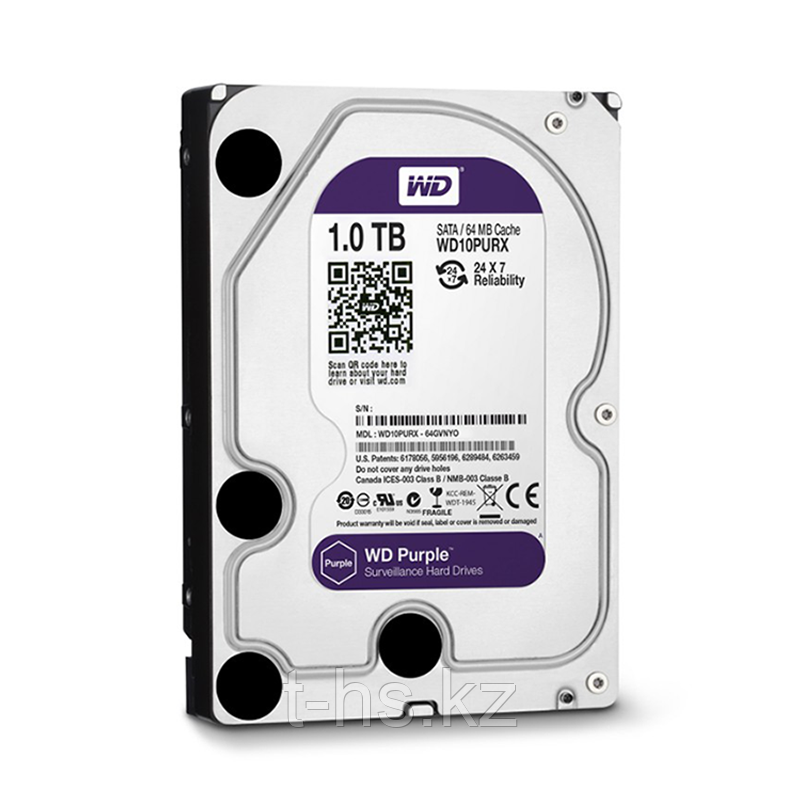 WD10PURX Жесткий диск 1000ГБ Western Digital "Caviar Purple" - фото 1 - id-p75814614