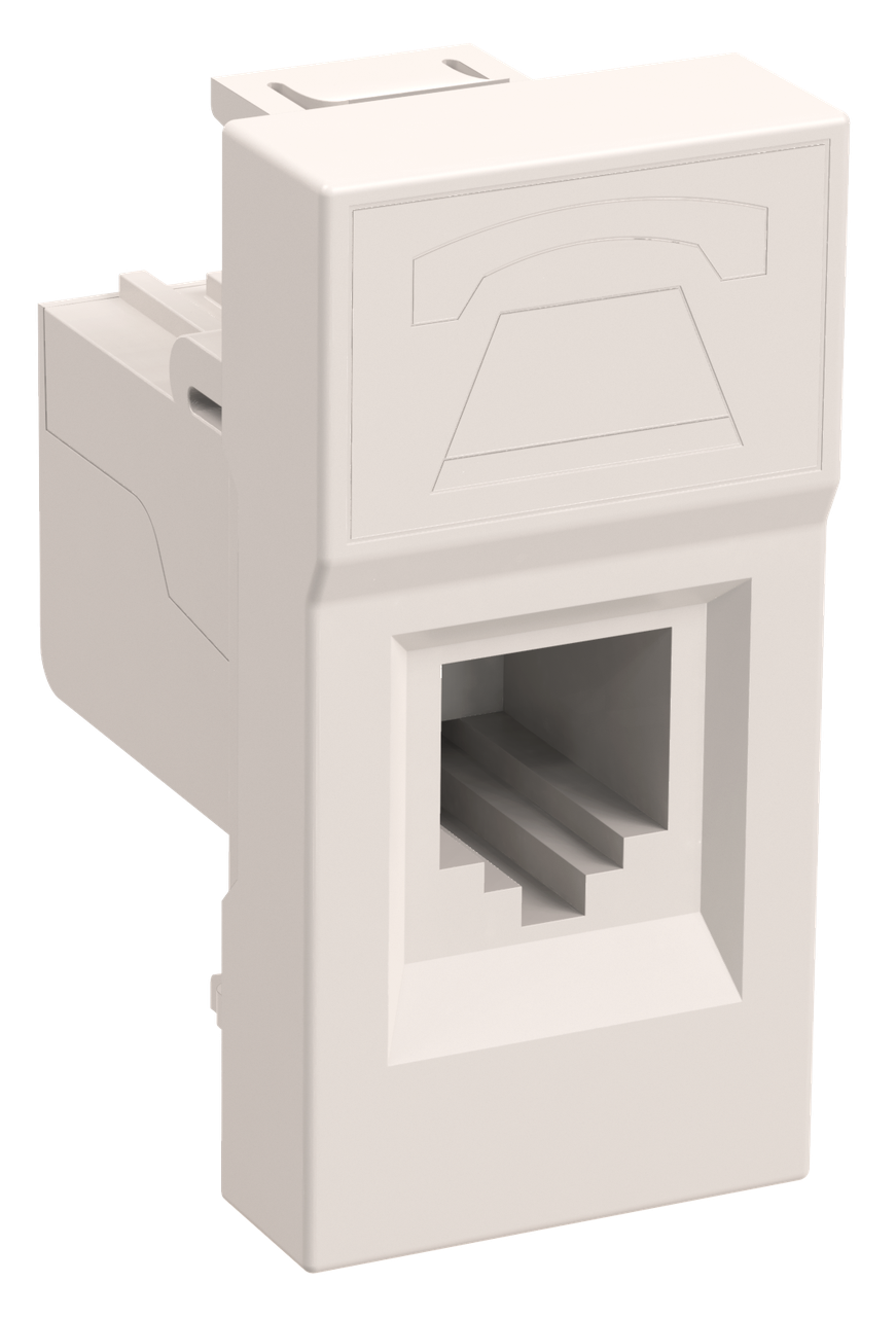 РКИ-10-00-П Розетка информационная RJ-45 UTP кат.5e (на 1 модуль) ПРАЙМЕР белая ИЭК