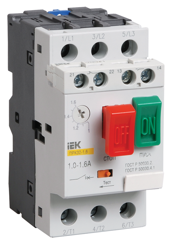 Пускатель ПРК32-10 In=10A Ir=6-10A Ue 660В ИЭК