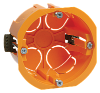 Коробка КМ40022 установочная d65х45мм для полых стен (с саморезами и пластиковыми лапками) ИЭК
