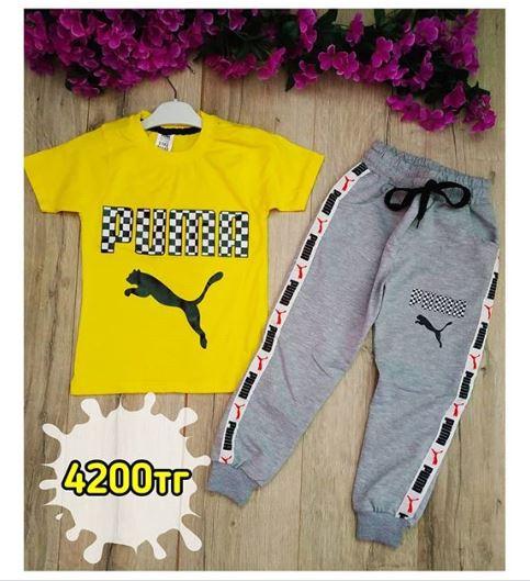 Костюм спортивный, Puma, цвет желтый
