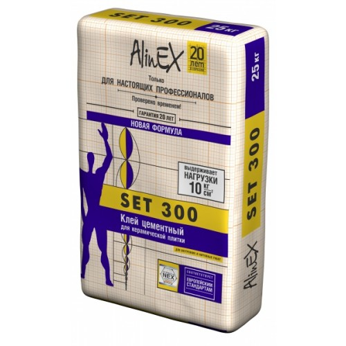 Клей для керамической плитки AlinEX SET 300