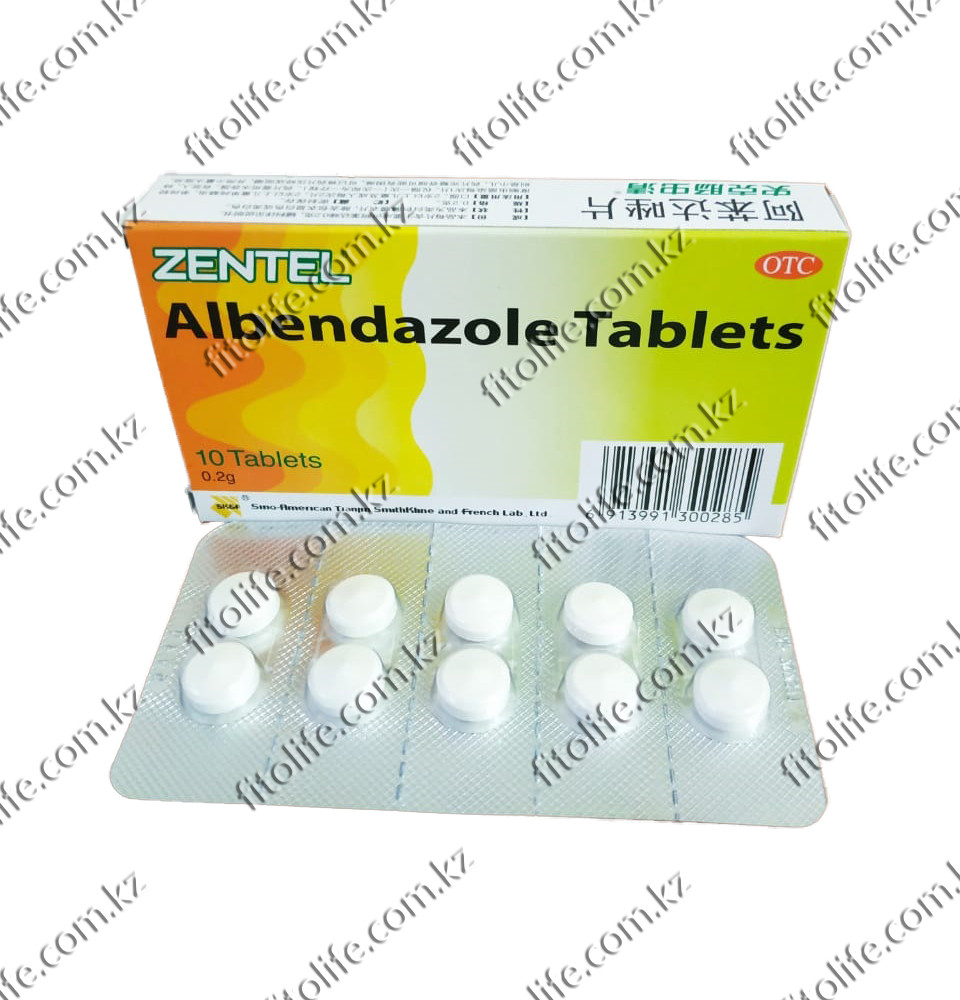 Таблетки от паразитов "Albendazole tablets"