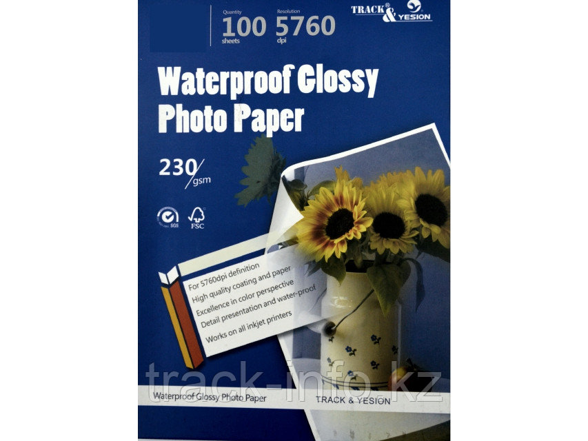 Фотобумага 4-R 230г Track 1х сторонний глянец (100) new