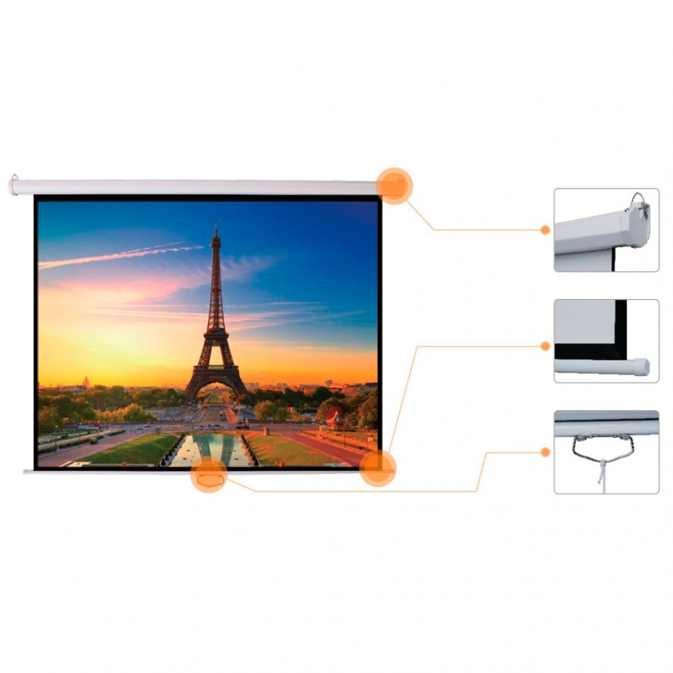 Экран для проектора механический Mr.Pixel 120' X 120" (3,05 X 3,05)