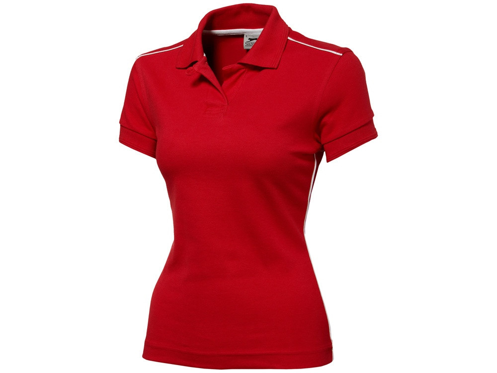 Рубашка поло Backhand женская, красный/белый - фото 1 - id-p75829033
