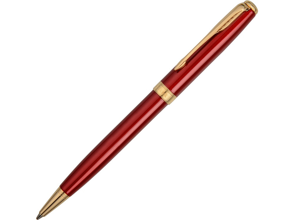 Ручка шариковая Parker модель SON13 RED GT BP F.BLK GB, красный/золотистый - фото 1 - id-p75829064
