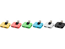 USB Hub Gaia на 4 порта, розовый, фото 3