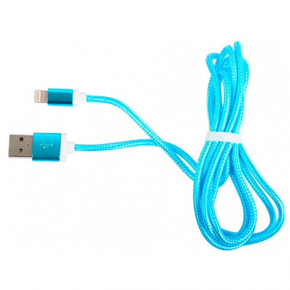 Кабель Apple Ritmix RCC-321 lightning 8pin-USB голубой